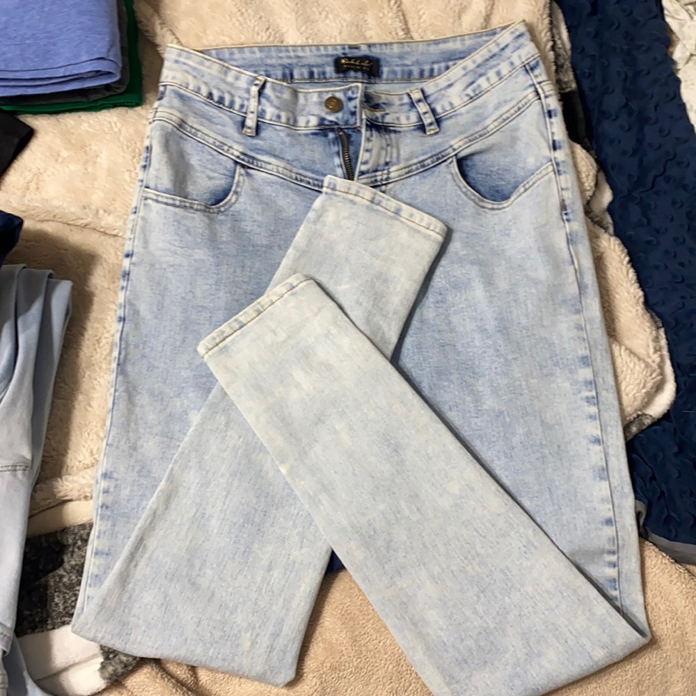 3️⃣for$20🤩 Pink Label acid wash skinny jeans
